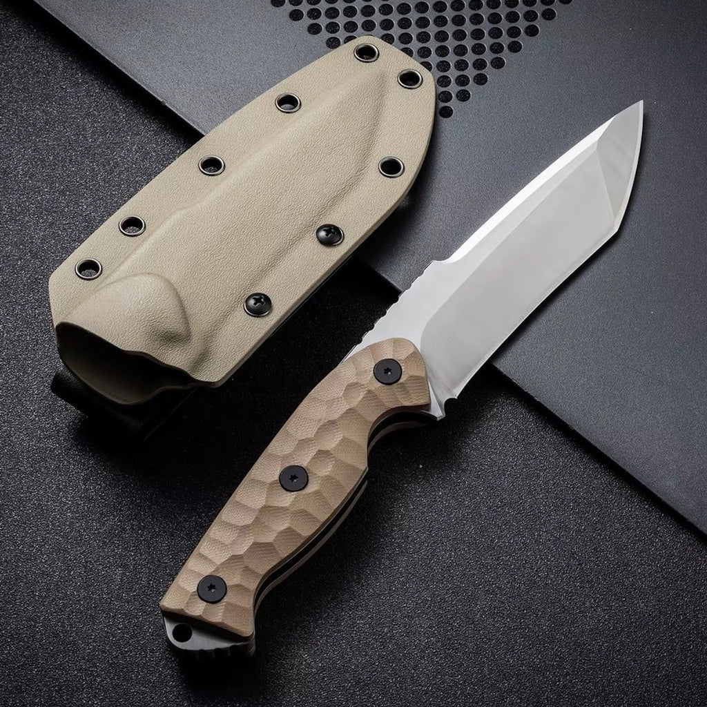 Faca Sentina do Deserto 8mm G10 Aço VG10 EDC C/ Bainha Kydex