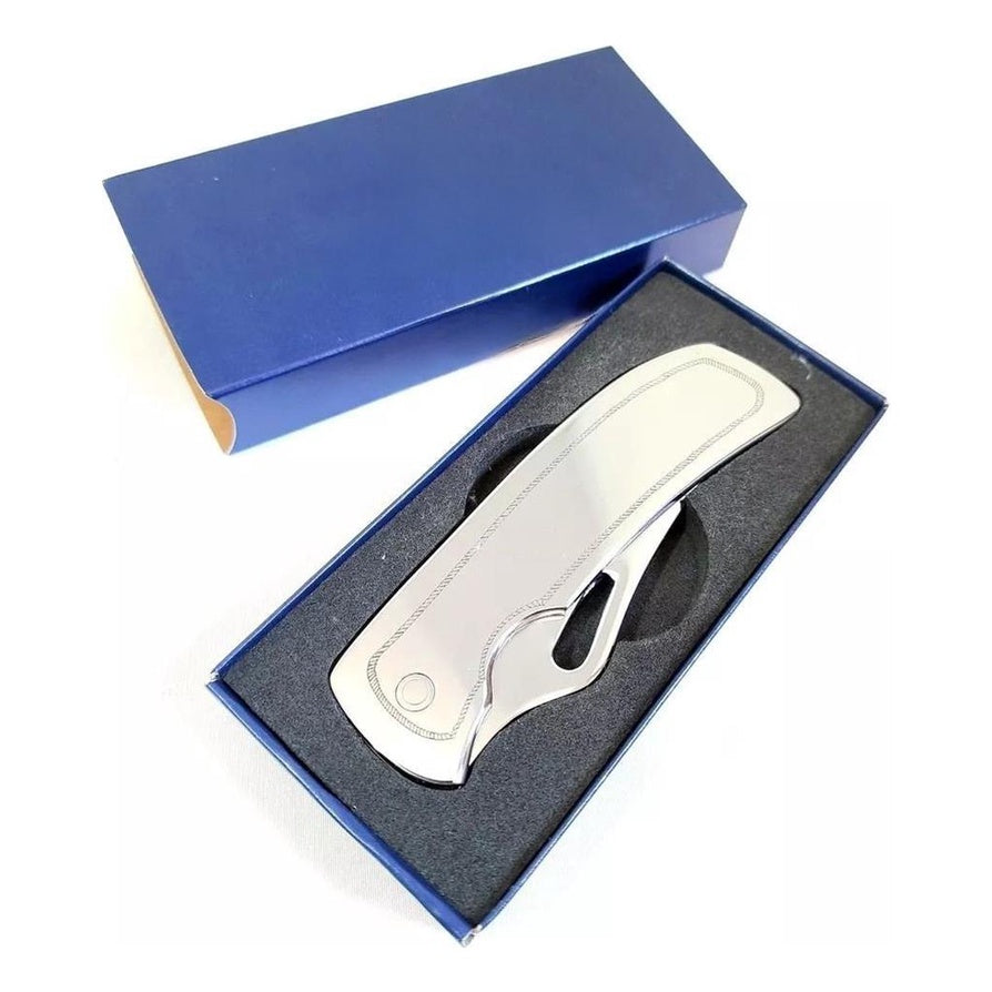 Canivete Personalizado Cabana Monobloco Aço Inox 420 Maciço