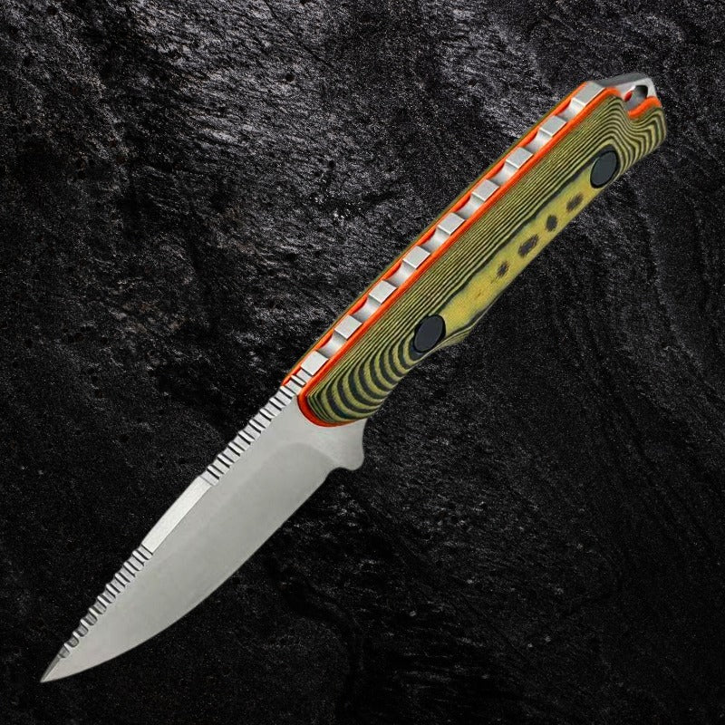 Faca Viper Profissional Compacta Aço 8Cr13MoV com Cabo G10 e Bainha Kydex