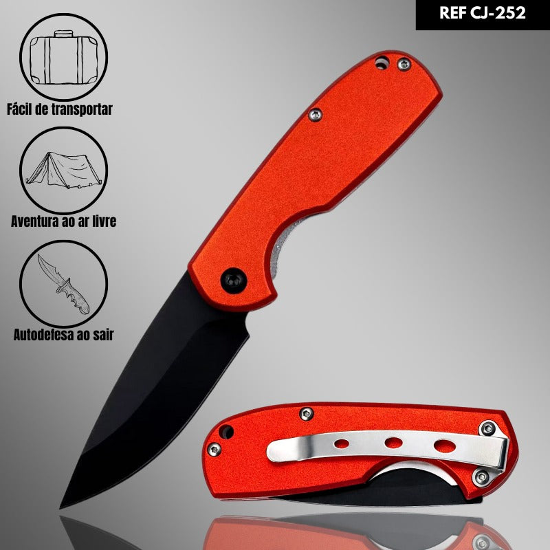 Mini Canivete Manual CF-252-A: Aço Inox e Liga de Alumínio