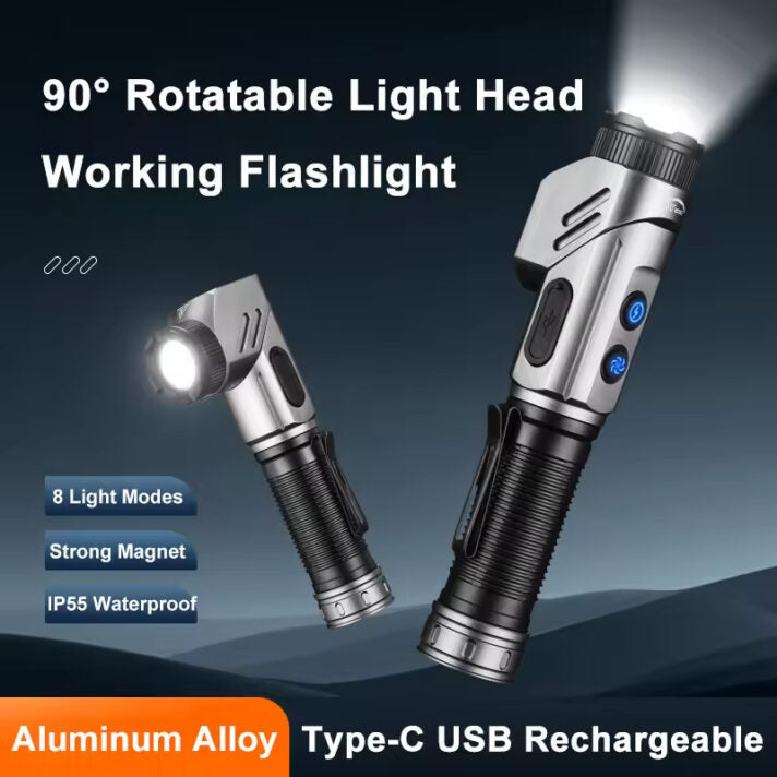 Lanterna Recarregavel B-MAX Led Branco Magnética Resistente a Água