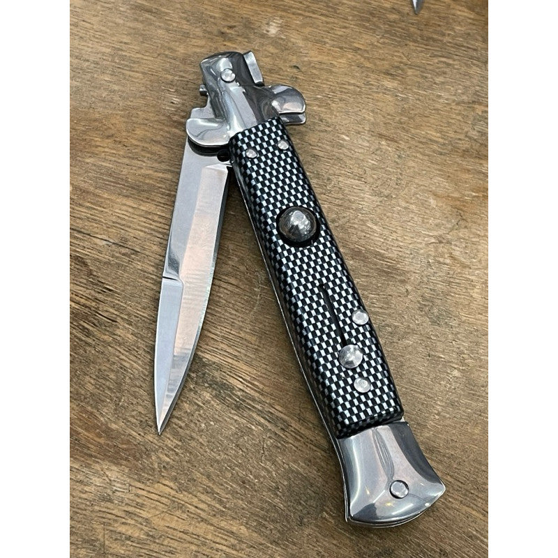 Canivete Stiletto Italiano Automático C/ Gravação a Laser