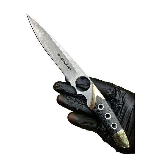 Faca Yukio Profissional Full Tang Aço Inox com Detalhes Dourados e Bainha