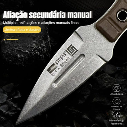 Mini Faca Russa Fulltang 440c Edc Defesa Bainha Kydex