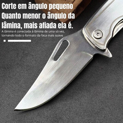 Canivete Aço Premium Monobloco Personalizado Cabana