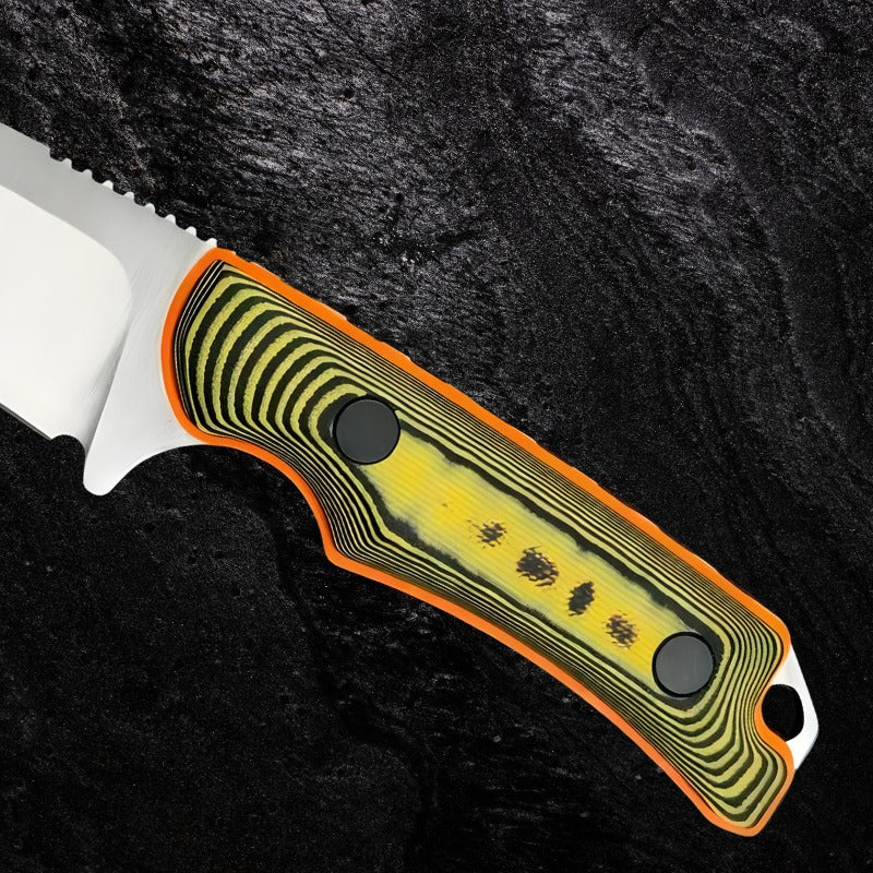 Faca Viper Profissional Compacta Aço 8Cr13MoV com Cabo G10 e Bainha Kydex