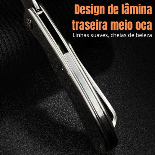 Canivete Aço Premium Monobloco Personalizado Cabana