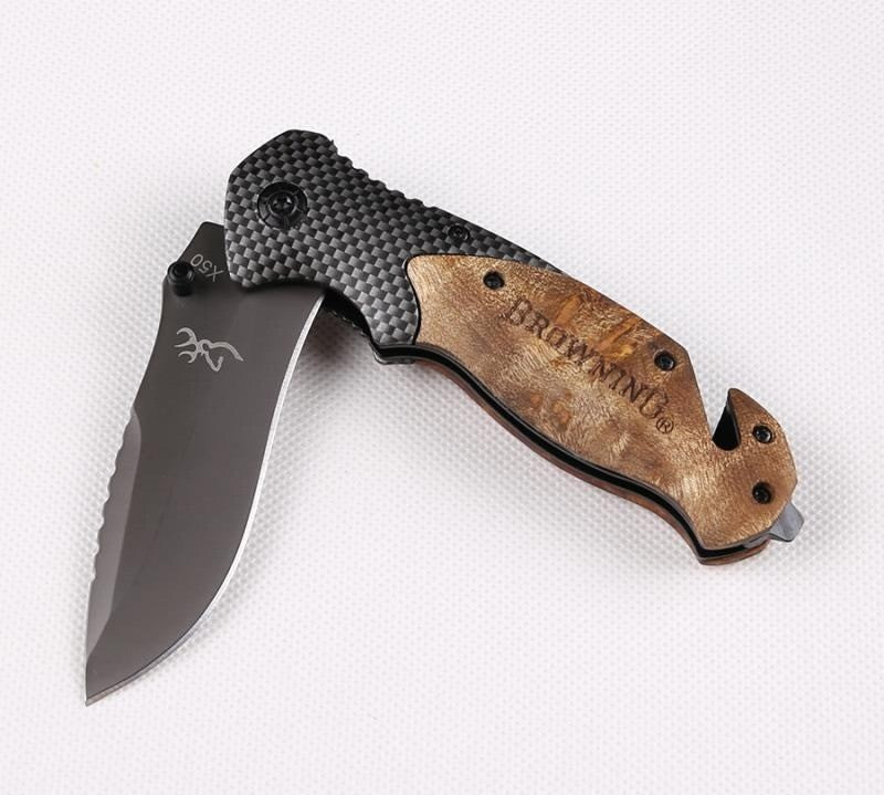 🏷️ Canivete X50 Carbon Profissional Aço Inox com Cortador de Cinto e Quebra Vidros