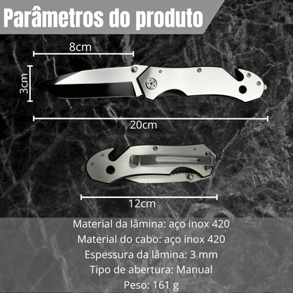 Canivete Utilitário Personalizado Ninja Bruto Alta Qualidade e Multifuncionalidade