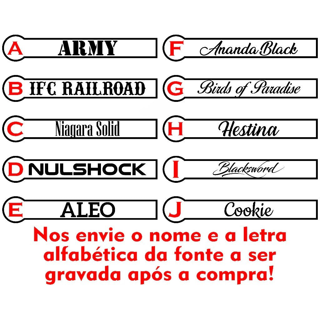 Canivete Estilo Browning 22cm C/ Trava + Nome Gravado