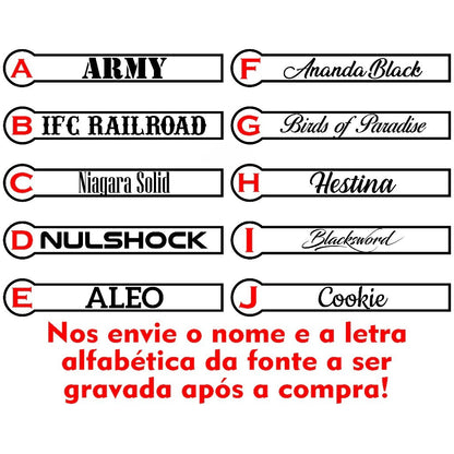 Canivete Estilo Browning 22cm C/ Trava + Nome Gravado