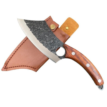 Cutelo Brutus Profissional Brut Forge Aço Inox com Bainha