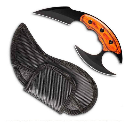 Faca Karambit Drakat Escorpião Fulltang Defesa Sobrevivência Cor Preto