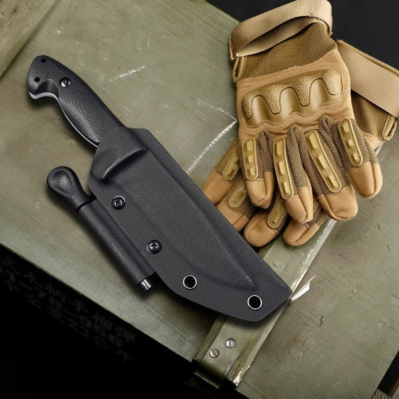 Faca Sentinela Noturna Aço Carbono Kydex C/ Pederneira