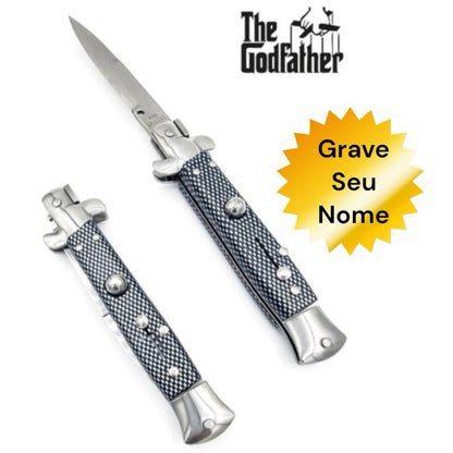 Canivete Stiletto Italiano Automático C/ Gravação a Laser