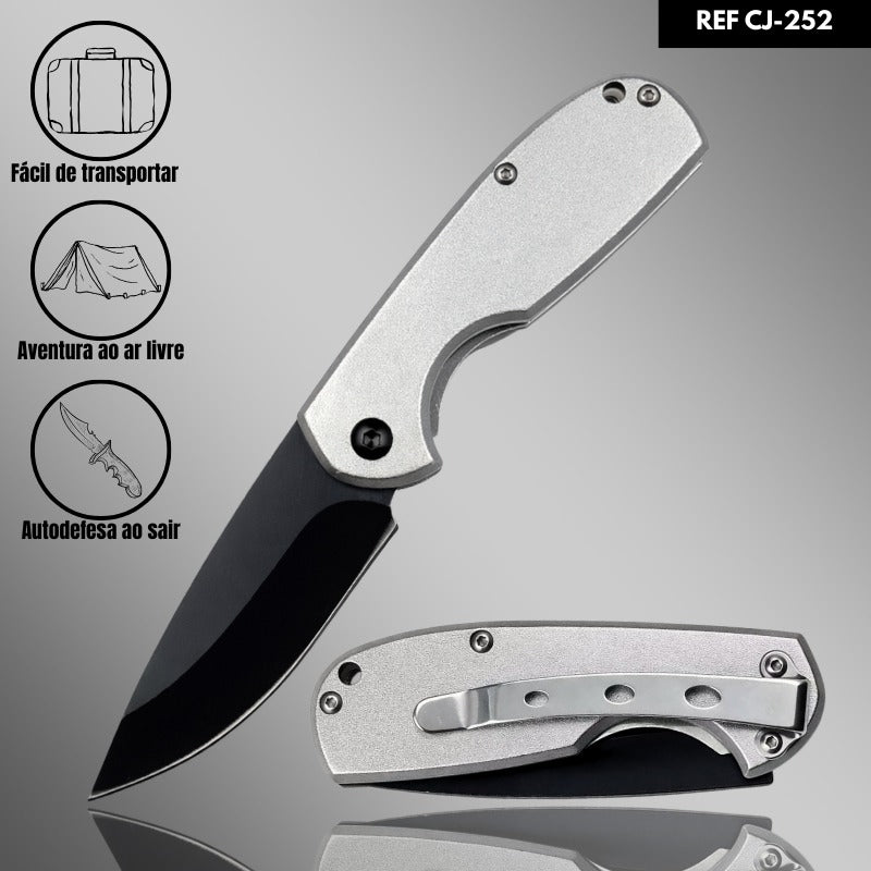 Mini Canivete Manual CF-252-A: Aço Inox e Liga de Alumínio