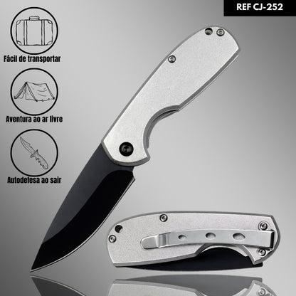 Mini Canivete Manual CF-252-A: Aço Inox e Liga de Alumínio