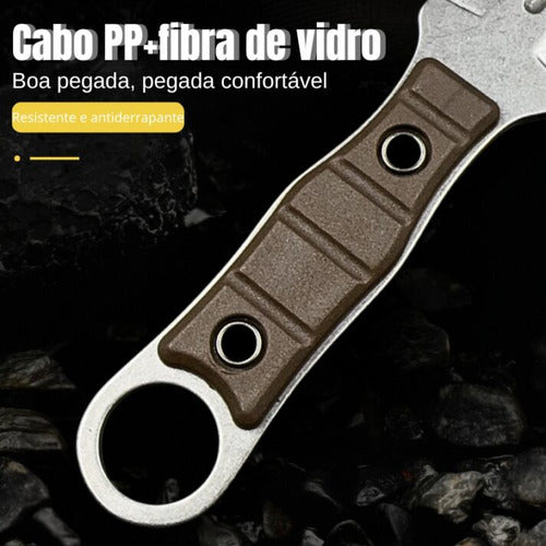 Mini Faca Russa Fulltang 440c Edc Defesa Bainha Kydex