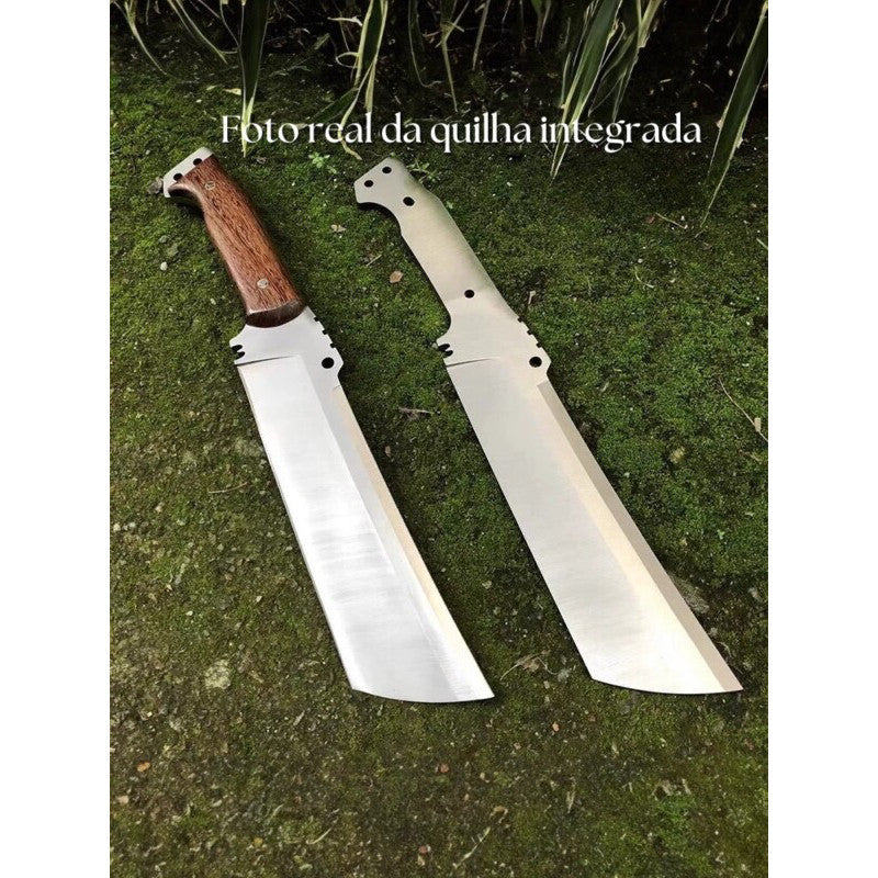 Faca Artesanal Full Tang aço DC53 de alto desempenho e dureza ultra-alta (61HRC)