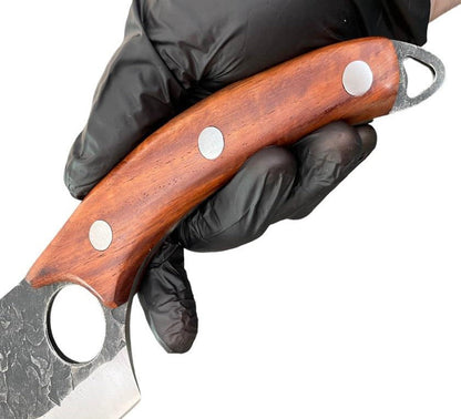 Cutelo Brutus Profissional Brut Forge Aço Inox com Bainha