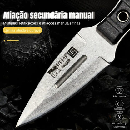 Mini Faca Russa Fulltang 440c Edc Defesa Bainha Kydex