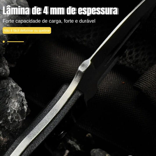 Mini Faca Russa Fulltang 440c Edc Defesa Bainha Kydex