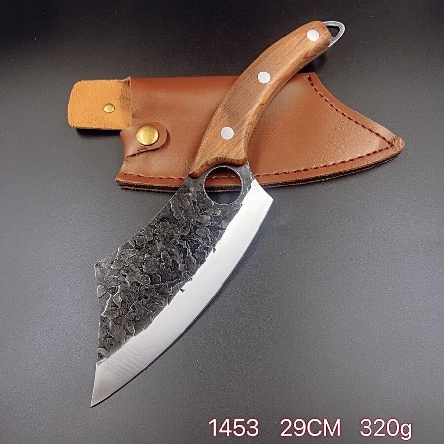 Cutelo Brutus Profissional Brut Forge Aço Inox com Bainha