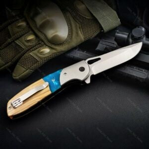 Canivete Utilitário CF-98 - Aço 440 com Cabo em Madeira e Resina