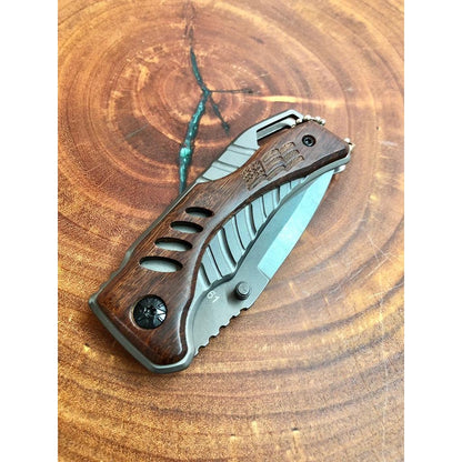 Mini Canivete Chaveiro c/ Madeira Browning X61