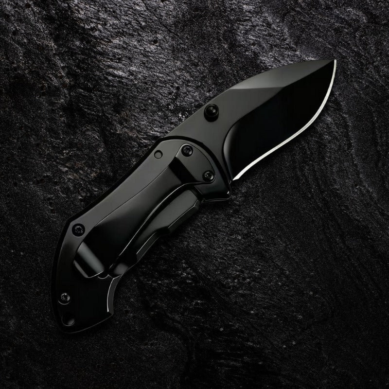 Canivete de Bolso Minimalist Wood Lâmina Inox Black e Cabo em Madeira Nobre