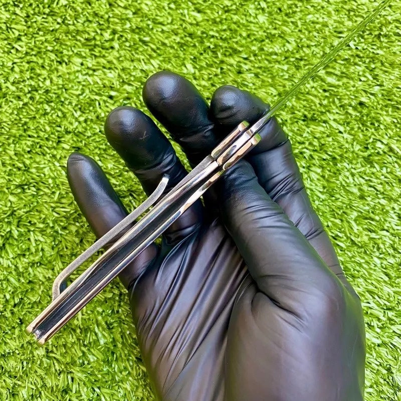 Canivete Personalizado Cabana Monobloco Aço Inox 420 Maciço