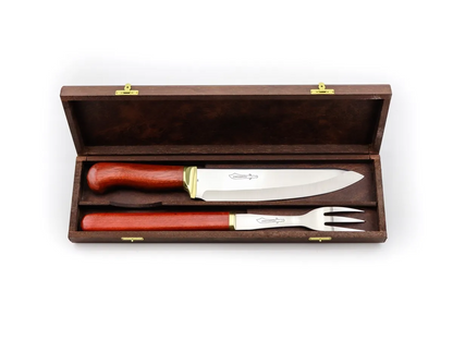 Kit Chef Tradição 8" Churrasco e Cozinha + Garfo no Estojo