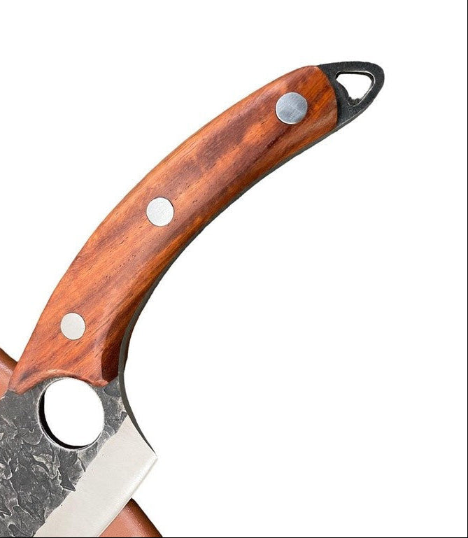 Cutelo Brutus Profissional Brut Forge Aço Inox com Bainha