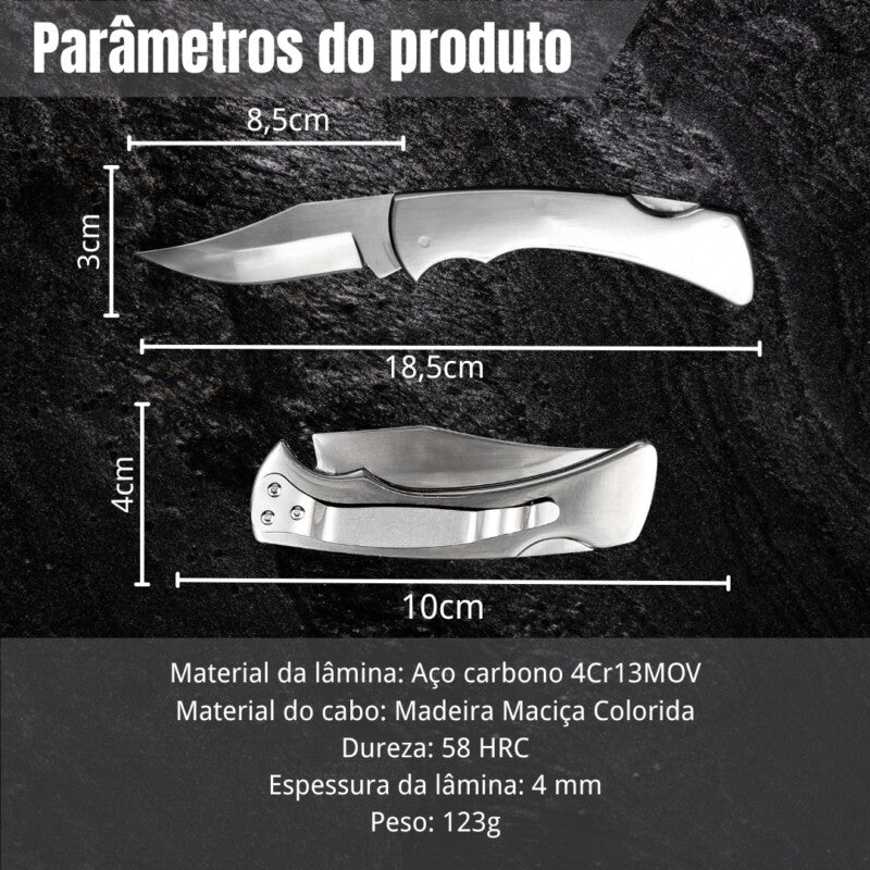 Canivete Utilitário Monobloco 888S Personalização e Design em Aço