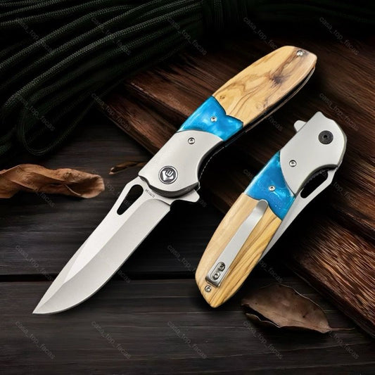 Canivete Utilitário CF-98 - Aço 440 com Cabo em Madeira e Resina