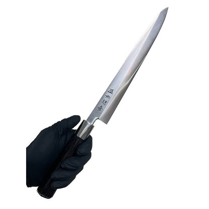 Faca Yanagi Profissional para Sashimi Aço Inox 27cm com Cabo em Madeira