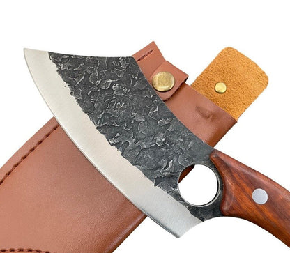 Cutelo Brutus Profissional Brut Forge Aço Inox com Bainha