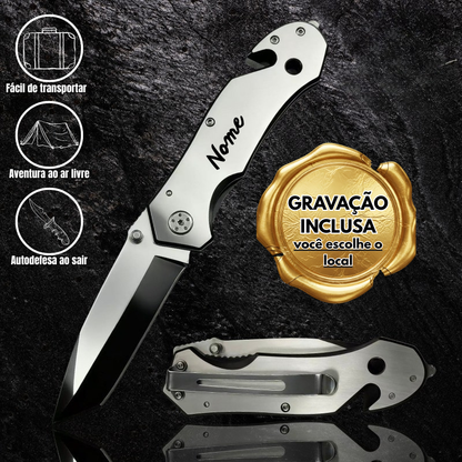 Canivete Utilitário Personalizado Ninja Bruto Alta Qualidade e Multifuncionalidade