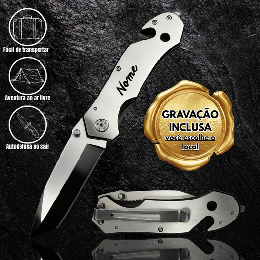 Canivete Utilitário Personalizado Ninja Bruto Alta Qualidade e Multifuncionalidade