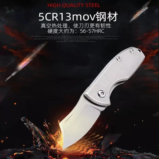 Mini Canivete Dobrável Afiada Aço 440C Ferramenta EDC