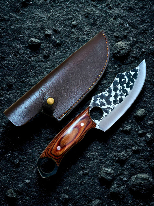 Faca Puma Profissional de Cozinha Forjada Aço Inox com Bainha