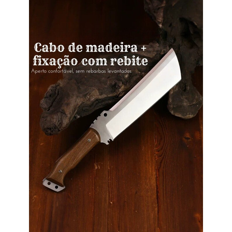 Faca Artesanal Full Tang aço DC53 de alto desempenho e dureza ultra-alta (61HRC)