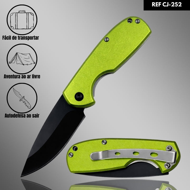 Mini Canivete Manual CF-252-A: Aço Inox e Liga de Alumínio