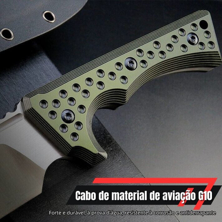 Faca Invictus Bruta com Lâmina AUS-10 Full Tang