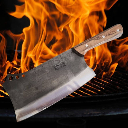 Cutelo Pampa Profissional 8" Full Tang com Cabo de Madeira e Bainha