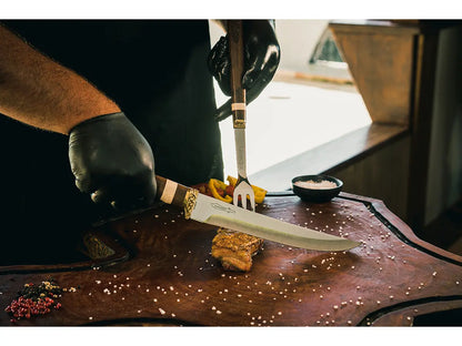 Kit Para Churrasco Zakharov Prime Churras 10” no Estojo de Madeira