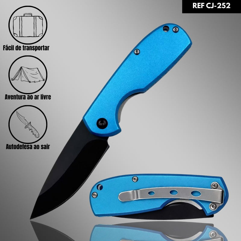 Mini Canivete Manual CF-252-A: Aço Inox e Liga de Alumínio