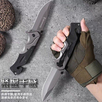 Canivete Emborrachado Inox 440C Semi-automático Browning