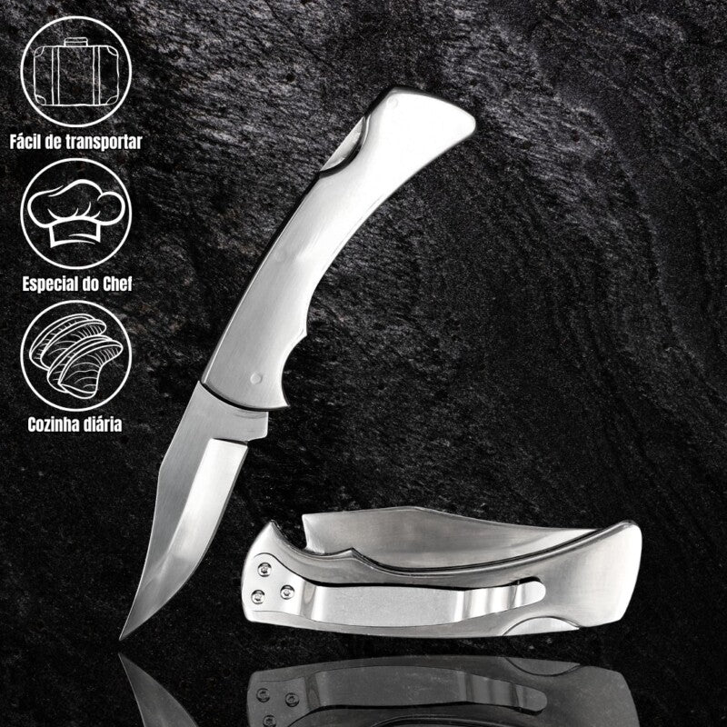 Canivete Utilitário Monobloco 888S Personalização e Design em Aço