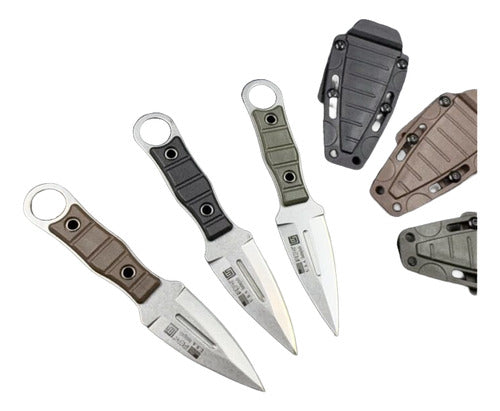 Mini Faca Russa Fulltang 440c Edc Defesa Bainha Kydex